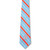 Men's Striped Tie w/Crest [PA516-3-FJP-BL/GY/RD]