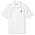 Short Sleeve Polo Shirt with embroidered logo [MD224-KNIT-MML-WHITE]