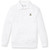 Long Sleeve Banded Bottom Polo Shirt with embroidered logo [NC013-9617/MIC-WHITE]