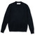 Crewneck Pullover Sweater with embroidered logo [NY304-6530/MVA-NAVY]