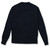 Crewneck Pullover Sweater with embroidered logo [NY304-6530/MVA-NAVY]