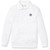 Long Sleeve Banded Bottom Polo Shirt with embroidered logo [NY546-9617/GUC-WHITE]