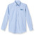 Long Sleeve Oxford Blouse with embroidered logo [PA204-OX/L MCP-BLUE]