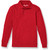 Long Sleeve Polo Shirt with heat transferred logo [NJ040-KNIT/QCA-RED]