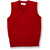 V-Neck Sweater Vest with embroidered logo [TX123-6600/WRN-LIPSTICK]