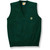 V-Neck Sweater Vest with embroidered logo [GA013-6600/TFG-GREEN]