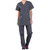 3 Pocket Unisex Top with embroidered logo [PA014-4876-PEWTER]