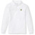 Long Sleeve Polo Shirt with embroidered logo [GA013-KNIT/TFG-WHITE]