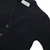 V-Neck Cardigan Sweater with heat transferred logo [TX167-1001-NAVY]