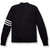 V-Neck Varsity Cardigan Sweater with embroidered logo [NY566-3461/NDM-NVY W/WH]