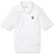 Short Sleeve Banded Bottom Polo Shirt with embroidered logo [NY566-9611-NDM-WHITE]