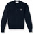 V-Neck Pullover Sweater with embroidered logo [NY566-6500/NDM-NAVY]