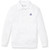 Long Sleeve Banded Bottom Polo Shirt with embroidered logo [PA264-9617/PHB-WHITE]