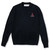 Crewneck Pullover Sweater with embroidered logo [NY057-6530/AAG-NAVY]