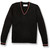 V-Neck Pullover Sweater with embroidered logo [NY657-6817/MCC-BLK/RD/C]