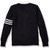 V-Neck Varsity Cardigan Sweater [AK009-3472-NAVY/ WH]