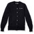 Crewneck Cardigan with embroidered logo [NJ118-6000/JWL-NAVY]