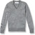 V-Neck Pullover Sweater with embroidered logo [GA047-6500-HE GREY]