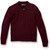 1/4 Zip Pullover Sweater with heat transferred logo [PA200-6556/IQ-WINE]