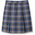Pleated Skirt with Elastic Waist [PA097-34-47-BLUE/GY]