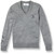 V-Neck Pullover Sweater with embroidered logo [MD191-6500/PEO-HE GREY]