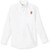 Long Sleeve Oxford Shirt with embroidered logo [NC022-OX-L 022-WHITE]