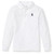 Long Sleeve Polo Shirt with embroidered logo [PA037-KNIT/EA-WHITE]