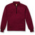 1/4-Zip Performance Fleece Pullover with embroidered logo [PA236-6133/HTM-WINE]