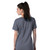 Women's Proflex V-Neck Top with embroidered logo [PA152-4160/WCC-STEEL]