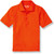 Short Sleeve Polo Shirt with embroidered logo [MD298-KNIT-BPB-ORANGE]