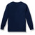 Long Sleeve T-Shirt with heat transferred logo [NY176-366/HRA-NAVY]