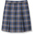 Pleated Skirt with Elastic Waist [PA725-34-47-BLUE/GY]