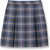 Pleated Skirt with Elastic Waist [PA725-34-47-BLUE/GY]