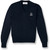 V-Neck Pullover Sweater with embroidered logo [NJ100-6500/DHS-NAVY]