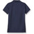 Girl's Performance Polo with heat transferred logo [TX004-7728-OVI-NAVY]