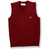 V-Neck Sweater Vest with embroidered logo [VA055-6600/BIA-CARDINAL]