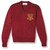 V-Neck Pullover Sweater with embroidered logo [VA055-6500/BIA-CARDINAL]