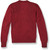 V-Neck Pullover Sweater with embroidered logo [VA055-6500/BIA-CARDINAL]
