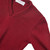 V-Neck Pullover Sweater with embroidered logo [VA055-6500/BIA-CARDINAL]