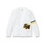 V-Neck Varsity Cardigan Sweater with school emblem [NY007-3448/SAH-WH/BK/GD]