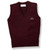 V-Neck Sweater Vest with embroidered logo [MD143-6600/SIG-WINE]