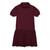 Short Sleeve Jersey Knit Dress with embroidered logo [NC099-7737-LIB-MAROON]