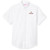 Short Sleeve Oxford Blouse with embroidered logo [MD143-OX/S SIG-WHITE]