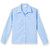 Long Sleeve Convertible Collar Blouse with embroidered logo [NY315-356/DEM-BLUE]