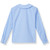 Long Sleeve Peterpan Collar Blouse with heat transferred logo [GA057-351/JMA-BLUE]