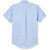 Short Sleeve Oxford Blouse with heat transferred logo [GA057-OX/S JMA-BLUE]