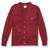V-Neck Cardigan Sweater with embroidered logo [PA521-1001/COS-CARDINAL]