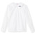 Long Sleeve Peterpan Collar Blouse with embroidered logo [TX113-351/MIH-WHITE]