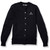 Crewneck Cardigan with embroidered logo [TX107-6000/AOP-NAVY]