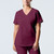 Women's Proflex V-Neck Top with embroidered logo [NY506-4160/IUT-WINE]